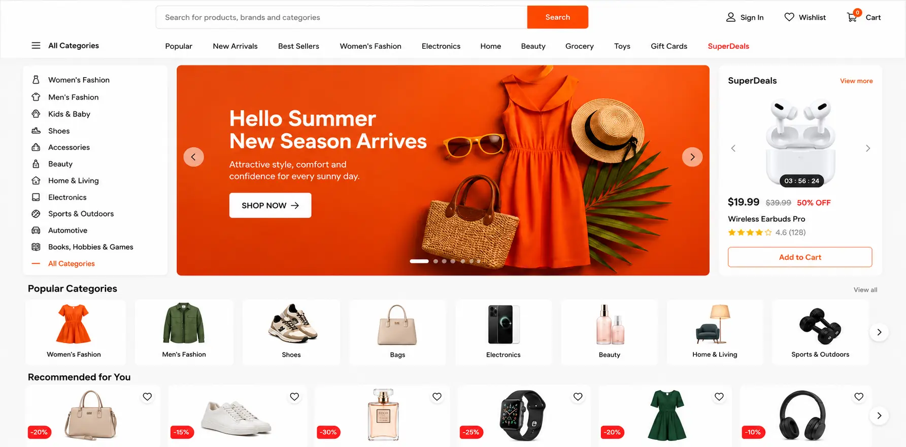 Multi-category Marketplace